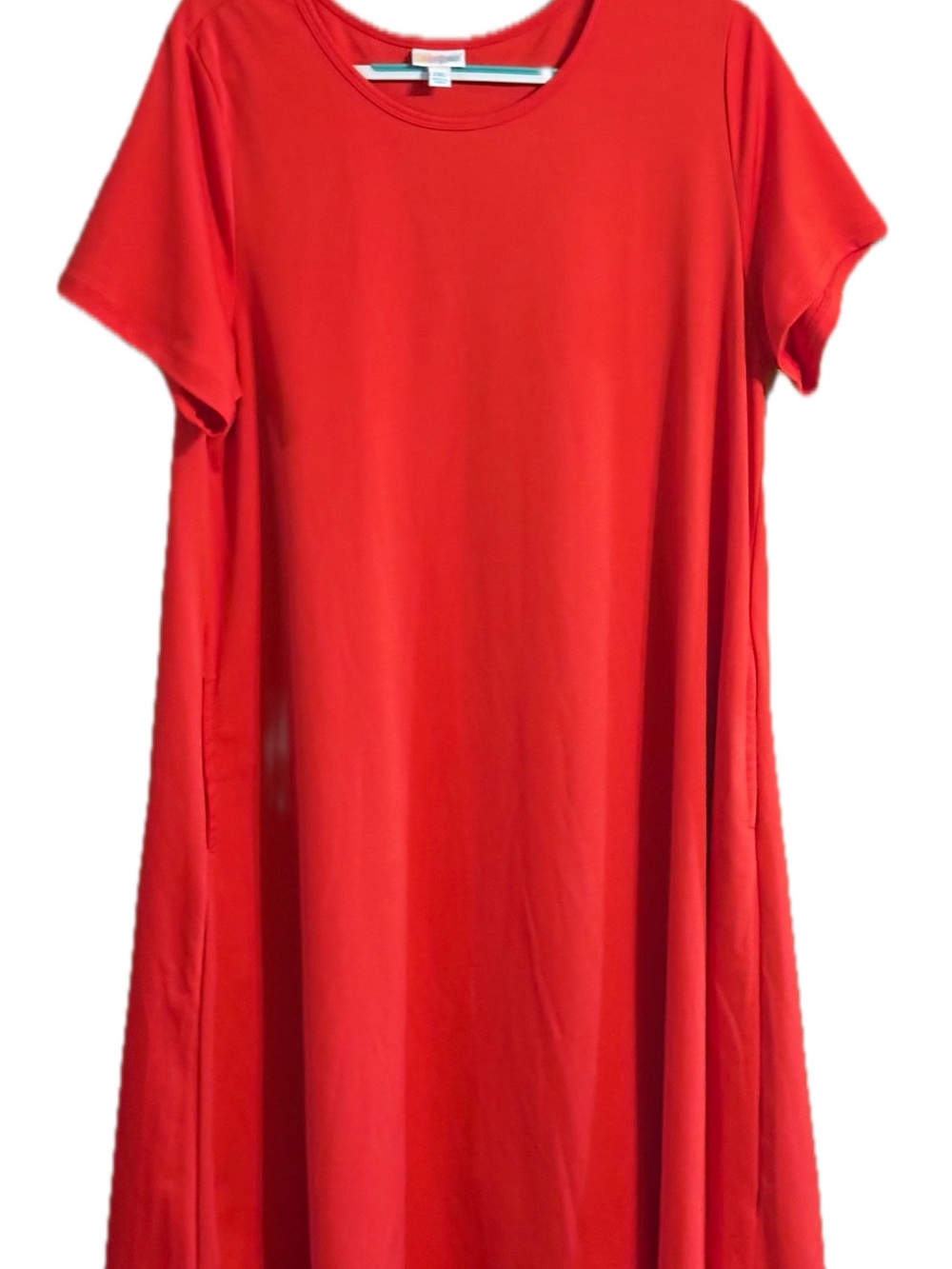 LULAROE Jessie Dress Bright Red 2X
